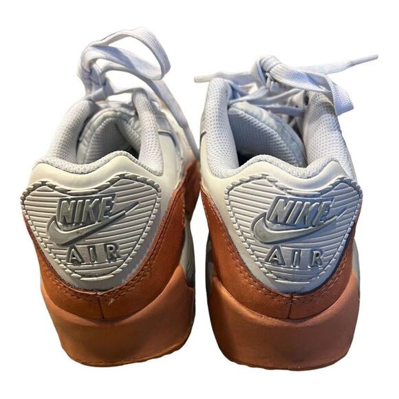 Nike Air Max 90 LTR SE White/Aura-Lt Madder Root Size 4Y / women 5.5 DM0956-100 - Picture 4 of 9